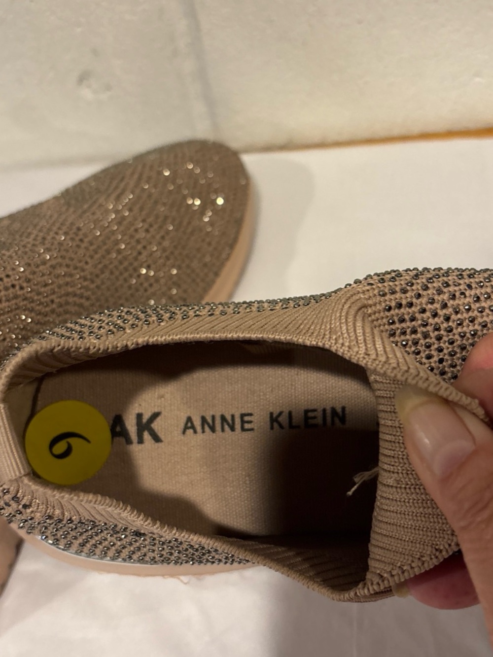 Anne Klein Myles casual shoes rose gold studded slip ons women’s 8.5 M - Picture 7 of 9